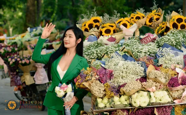 Trend chụp ảnh xe hoa