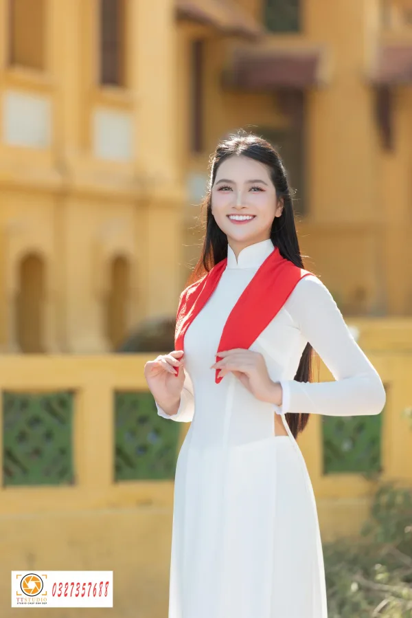 Ảnh áo dài trụ sở bộ ngoại giao