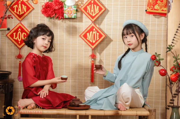 ảnh tết cho bé