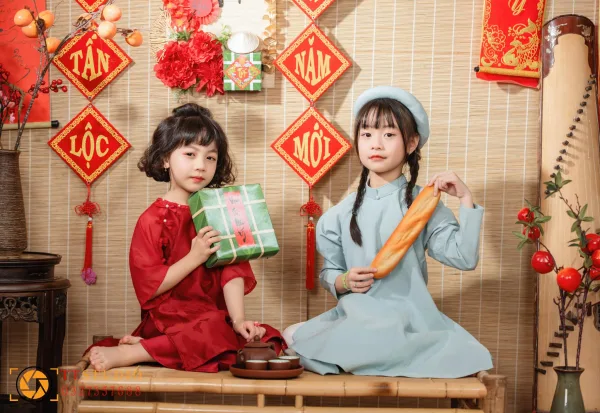 ảnh tết cho bé