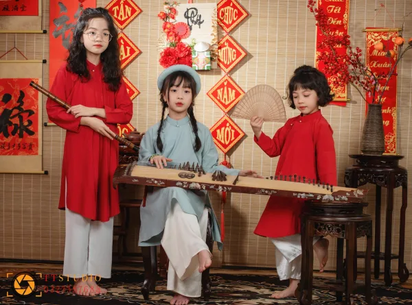 ảnh tết cho bé