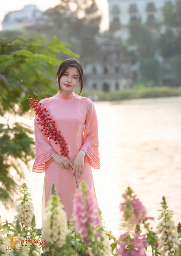 ảnh áo dài tết hồ gươm