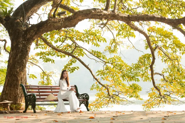 Ảnh mùa thu Hà Nội ở Hồ Gươm