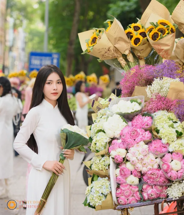 Xe hoa mùa thu Hà Nội