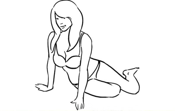 Tại dáng chụp ảnh nude