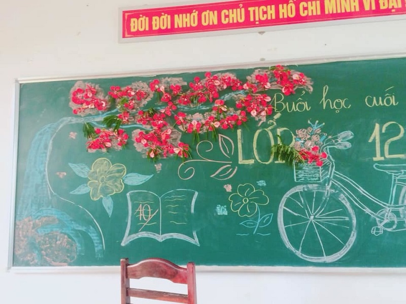 Trang trí bảng kỷ yếu