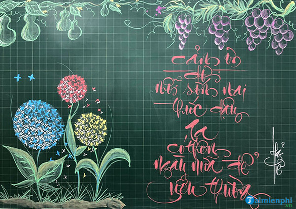 Trang trí bảng kỷ yếu