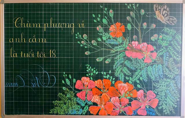 Trang trí bảng kỷ yếu