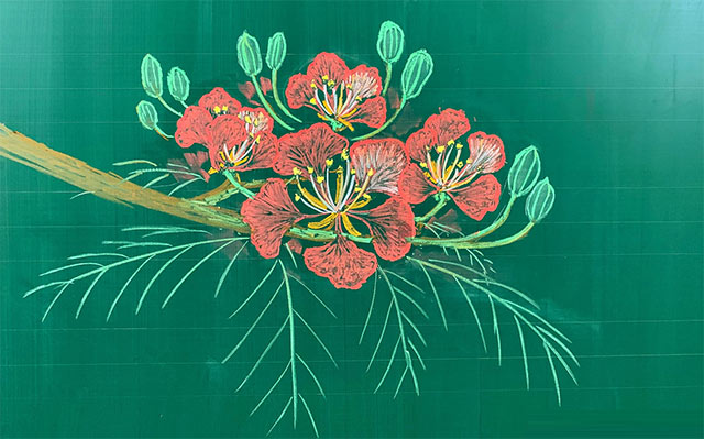 Trang trí bảng kỷ yếu